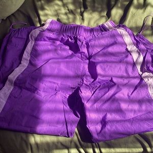 purple parachute pants